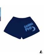 Gamma Phi Beta Free Spirit Navy Shorts by Alpha Apparel Co. – front view