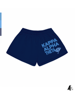 Kappa Alpha Theta Free Spirit Navy Shorts by Alpha Apparel Co. – front view