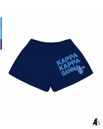 Kappa Kappa Gamma Free Spirit Navy Shorts by Alpha Apparel Co. – front view