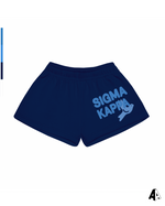 Sigma Kappa Free Spirit Navy Shorts by Alpha Apparel Co. – front view