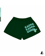 Kappa Kappa Gamma Free Spirit Forest Green Shorts by Alpha Apparel Co. – front view