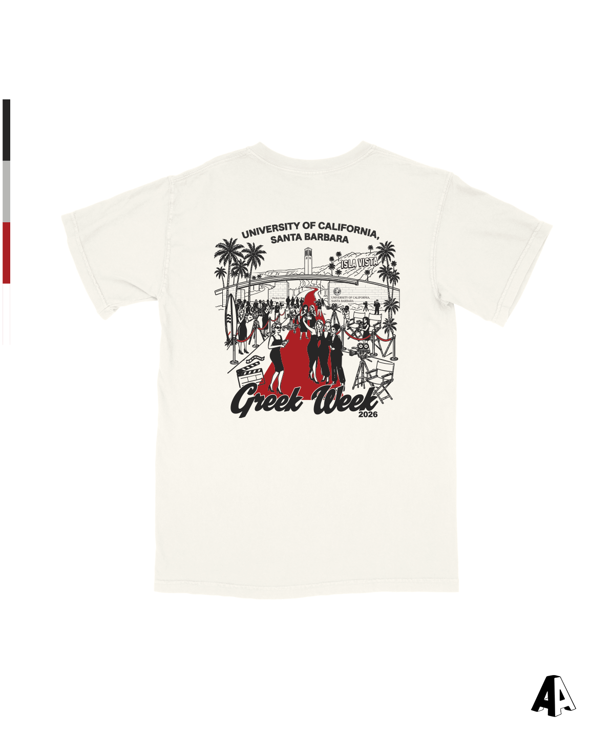 Greek Week Tee Panhellenic University of California, Santa Barbara
