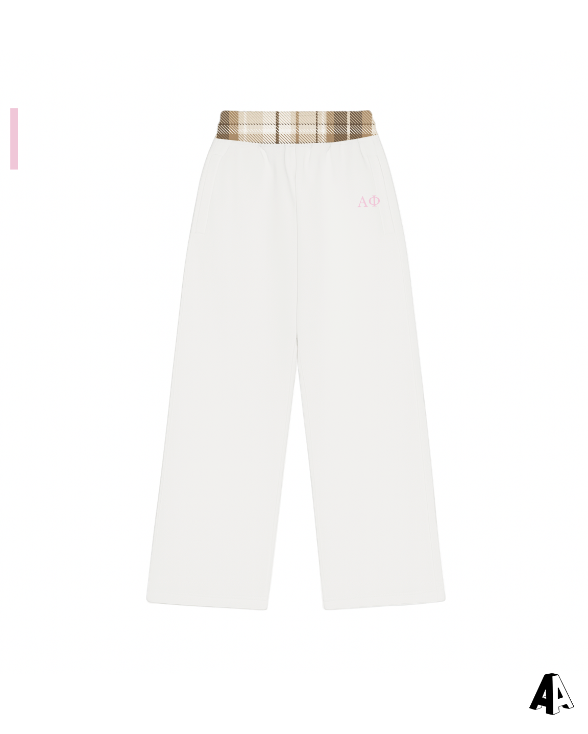 Plaid Sweats Alpha Phi University of Delaware