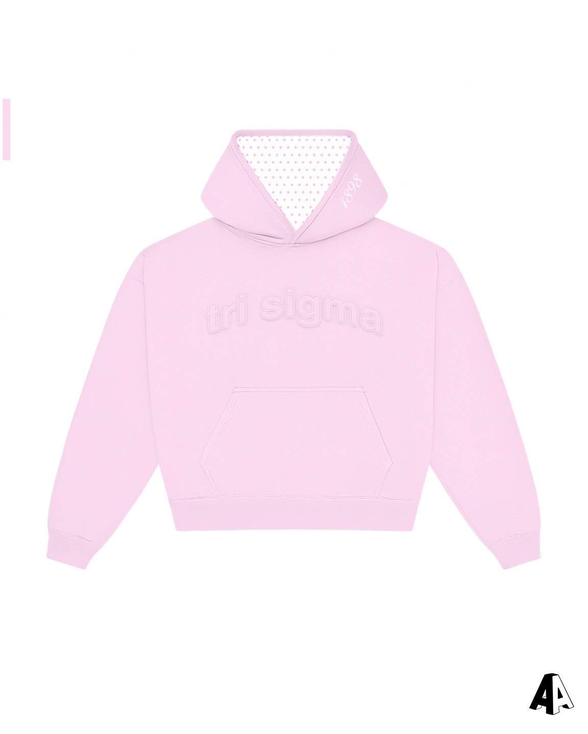 Light Pink Hoodie Sigma Sigma Sigma University of Pittsburgh