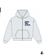 Crown Zip Up Zeta Tau Alpha Michigan State University