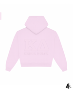Distressed Zip Up Hoodie Kappa Delta University of Illinois at Urbana Champaign