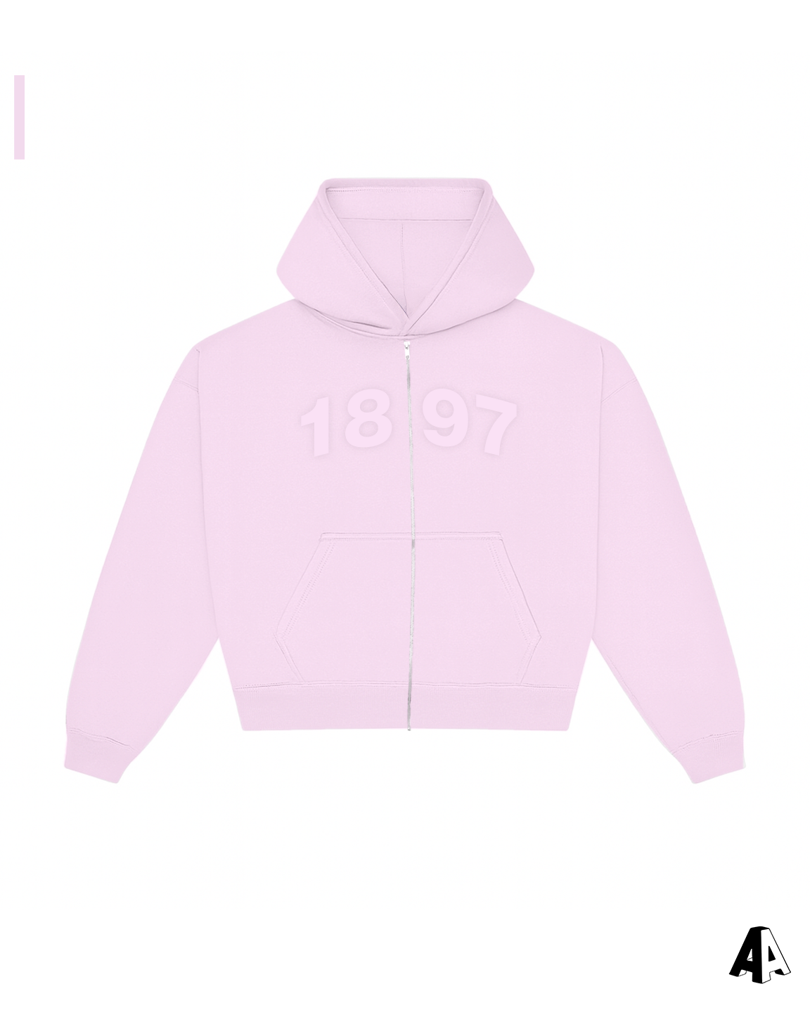 Distressed Zip Up Hoodie Kappa Delta University of Illinois at Urbana Champaign