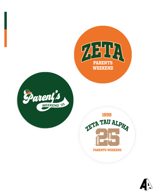 Parent's Weekend Pins Zeta Tau Alpha University of Miami