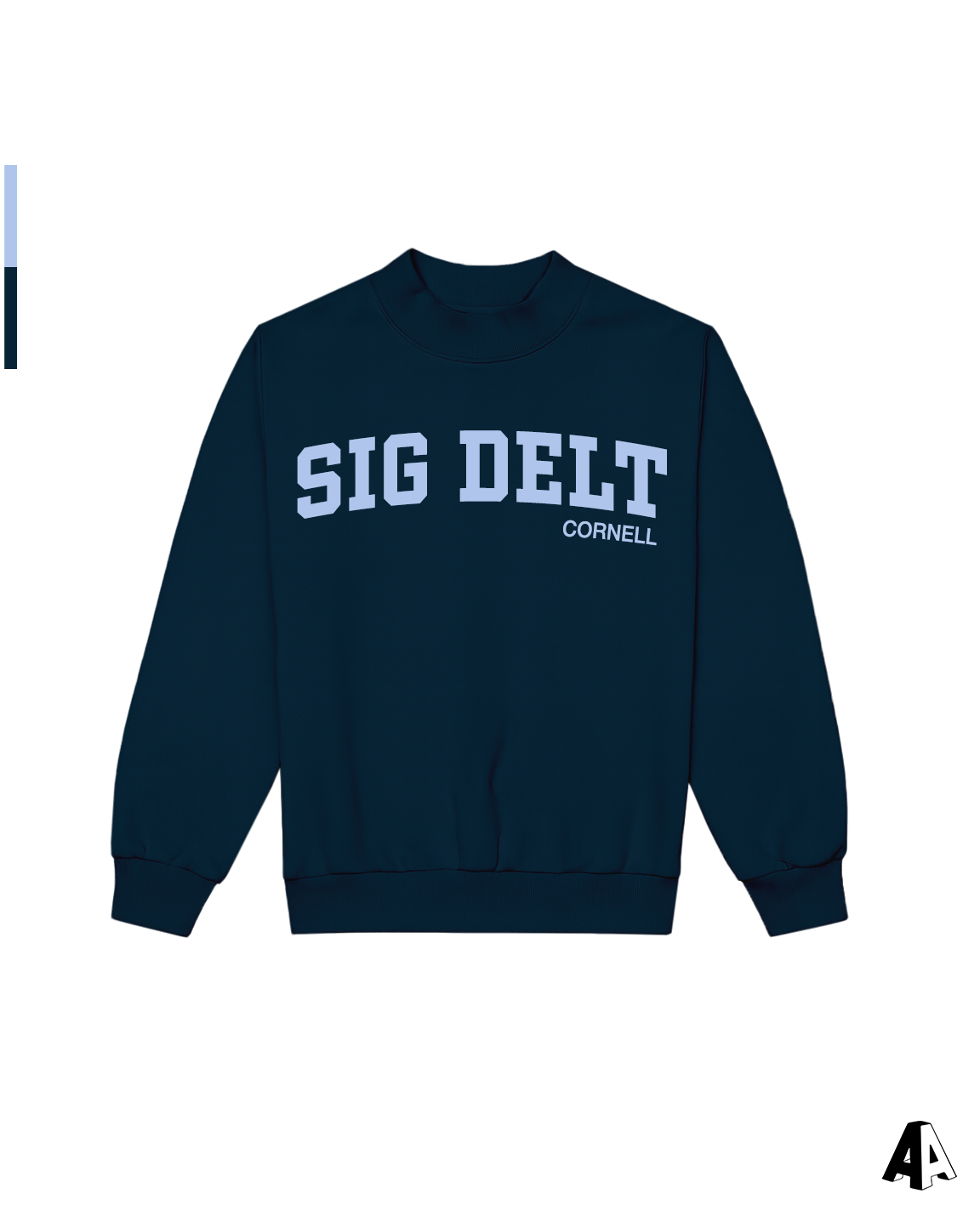 Navy Mockneck Sigma Delta Tau Cornell University