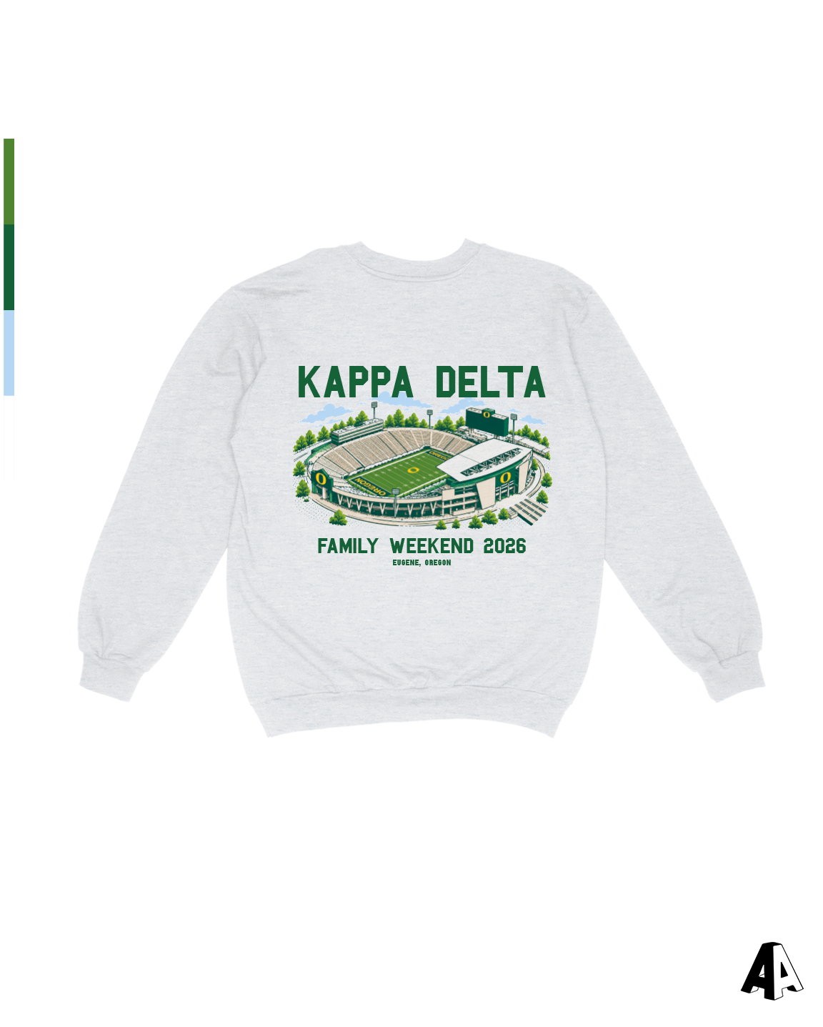 Family Weekend Crewneck Kappa Delta University of Oregon