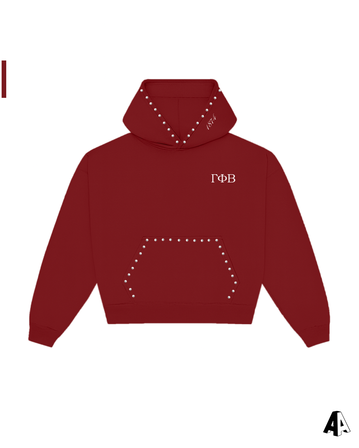 Studded Hoodie Gamma Phi Beta California State University, Sacramento