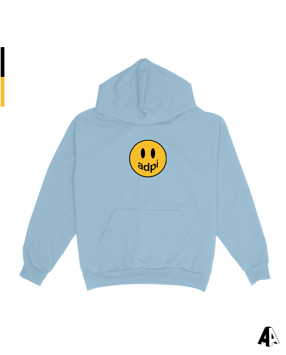 Smiley Hoodie Light Blue