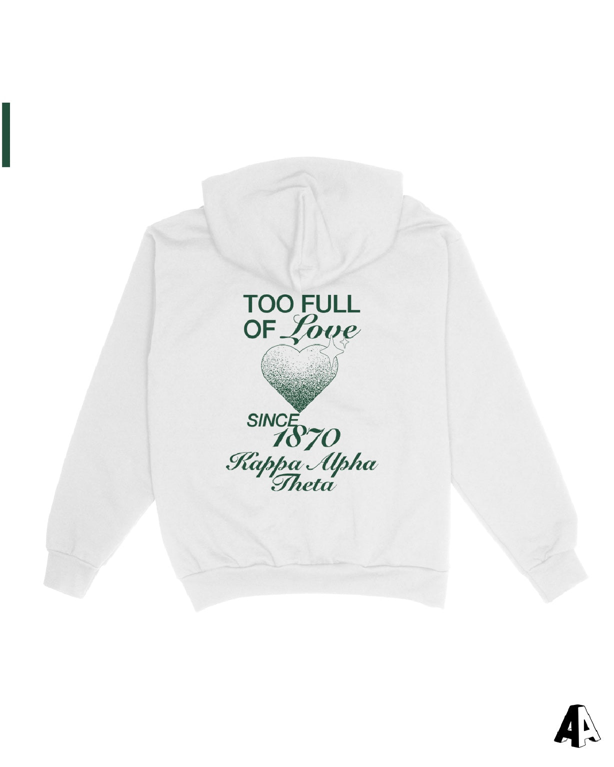 Too Full Of Love Kappa Alpha Theta Hoodie