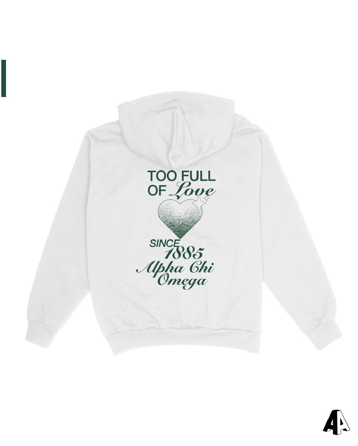 Too Full Of Love Alpha Chi Omega Hoodie