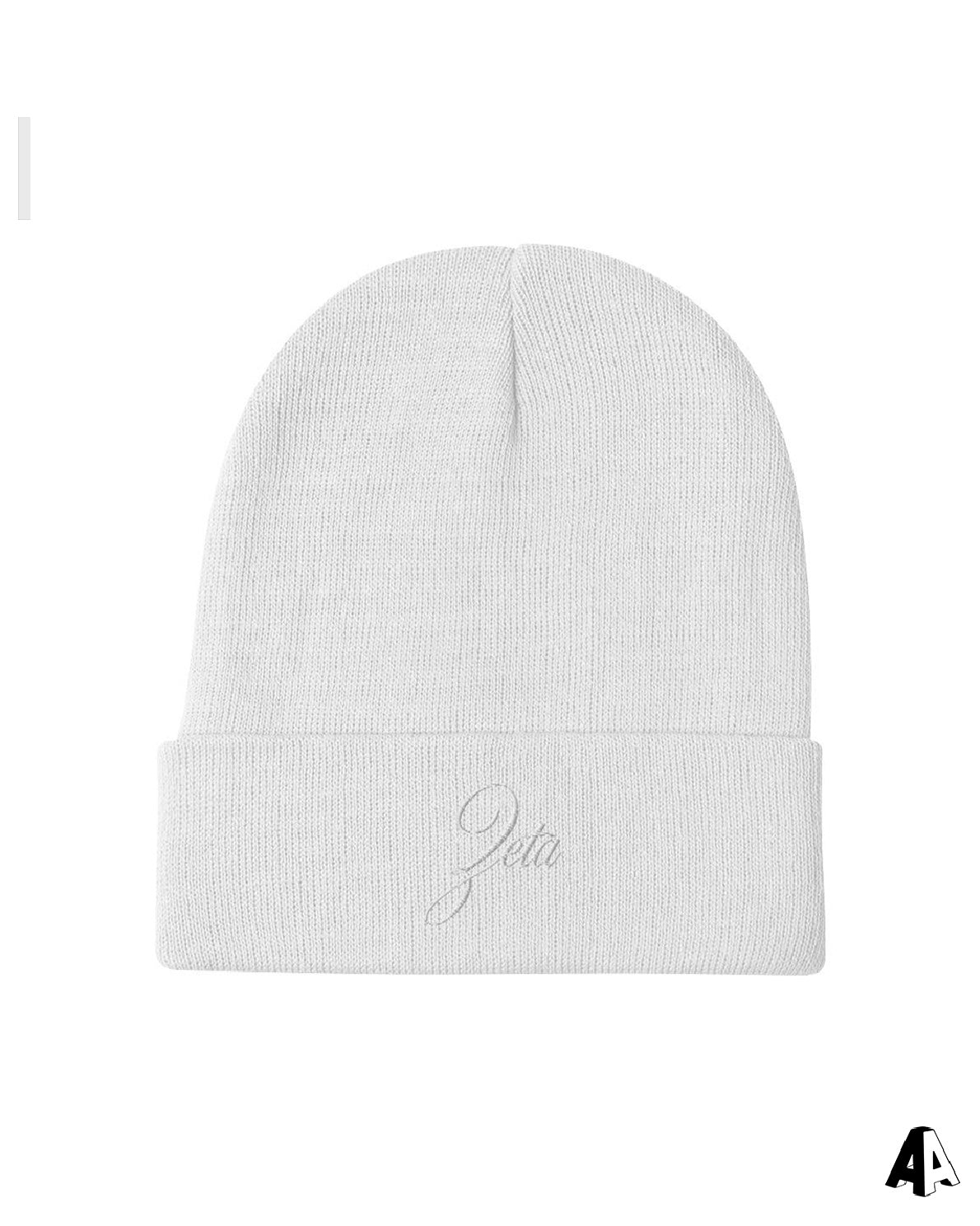 Script Embroidered Beanie